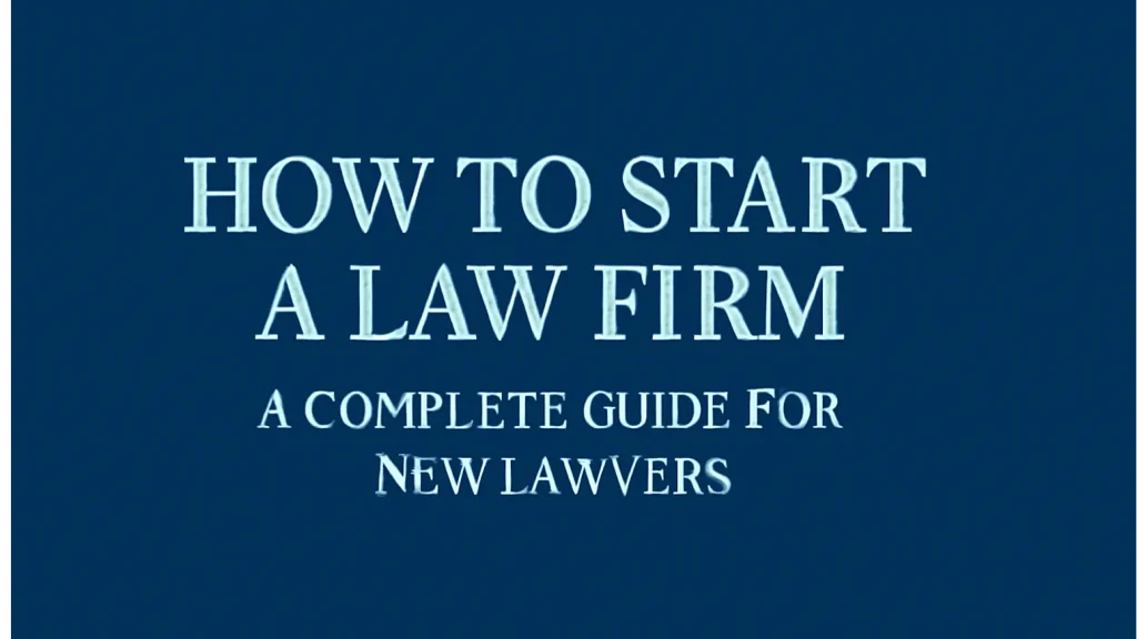 How to Start a Law Firm - A Complete Guide for New Lawyers - Image How to Start a Law Firm - A Complete Guide for New Lawyers